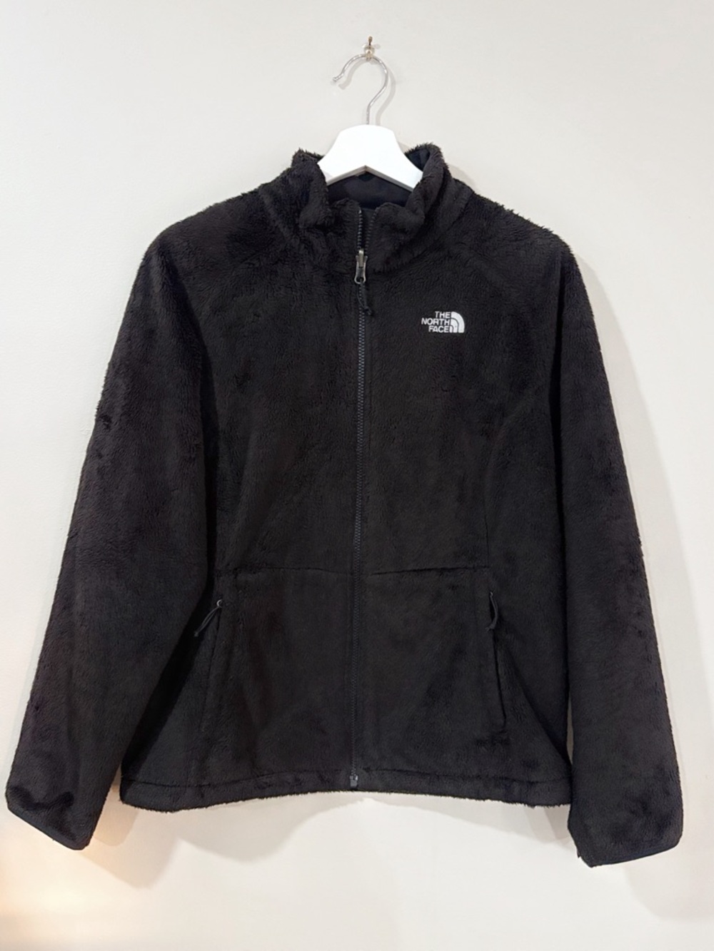 The North Face Women L Black Fleece Jacket Full Zip Cozy Gorpcore Casual